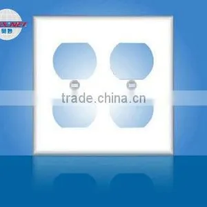 2 Gang PC Duplex Wall Switch Plate thumbnail-1