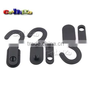 89*38mm Black Plastic Foldable Snap Hook Backpack Strap Buckle #FLC252-B thumbnail-2