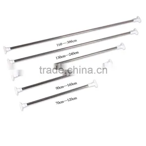 Easy Installation Corner Bathroom Shape Shower Curtain Pole / Rod / Rail Curved Mental Shower Curtain Rod thumbnail-3