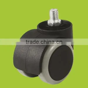 Hot Sale High Quality Thread Stem Twin Wheel Caster for Office Chair (FC2811) thumbnail-1