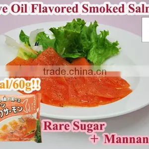 Japanese Very Healthy Konjac Mannan Meal Olive Oil Flavored Smoked Salmon 60g thumbnail-1