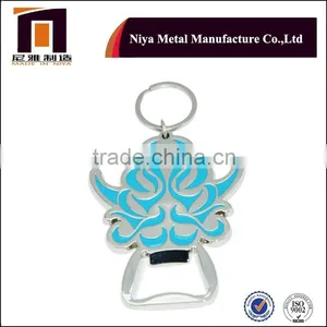 Unique Design Zinc Alloy Metal Bottle Opener Keychain, Soft Enamel Bottle Opener for Sales thumbnail-1