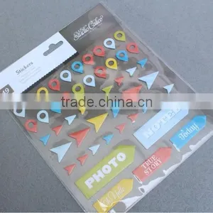 2015 Hot Sale DIY Product Die Cut Chipboard Alphabet Letter Sticker thumbnail-1