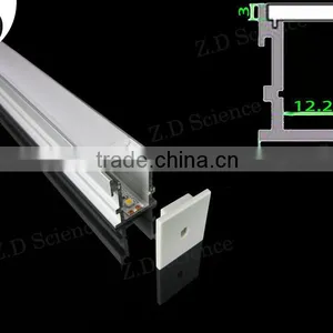 Recessed Aluminum Flooring Profile With Strong PC Diffuser Walk on Diffuser No Broken thumbnail-1