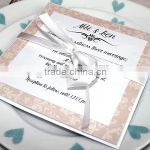 Vintage Flocking Invitation Card Design With Ribbon thumbnail-1