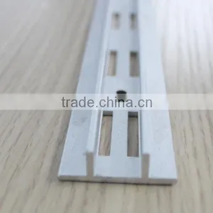 Double Lines Long Square Hole Aluminum Slotted Channel thumbnail-2