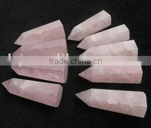Natural Rose Crystal Quartz Point/Column thumbnail-1