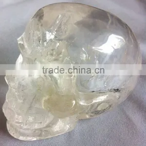 Pure Handmade Clear Quartz Skull Handicraft thumbnail-1
