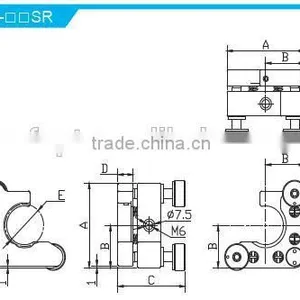 MSC-1.2SR Height of Center Height 15mm/ Good Quality High Precision Kinematic C Type Mounts With 2 Adjusters/Optical Mount thumbnail-2