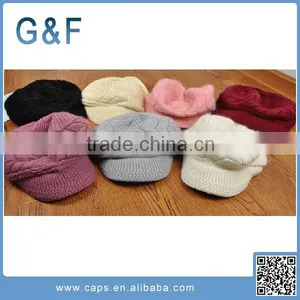 Colorful Beanie Cute Striped Hand Knitted Hat thumbnail-1