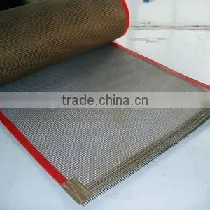Chemical Resistance Ptfe Teflon Coated Fiberglass Open Mesh Conveyor Belt With Joint thumbnail-5
