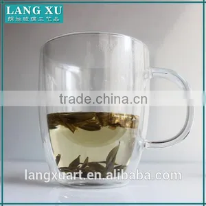 LX-K013 Cup for Coffe 5oz 8oz 12oz 16oz Double Wall Glass Coffee Cup thumbnail-4