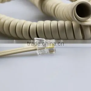 Modular 6P2C Round Extension Telephone Spiral Cable thumbnail-3