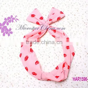IN STOCK Girls Stretch Knot Rabbit Bow Headband Hairband Strip Headwear Wholesale thumbnail-2