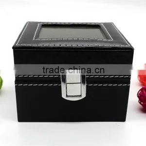 Double Watch Show Box Luxury Wristwatch Display Case Made in China thumbnail-4