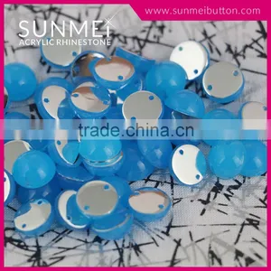 Simple Two Hole Round Shape Rhinestones Sewing Accessories for Clothing thumbnail-1