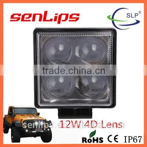 12W 4D Lens Motorcycle Led Lights Smart Auto Parts Led Work Light thumbnail-1