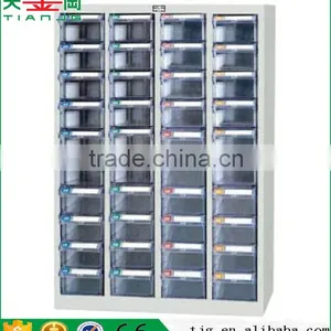 Taiwan High Quality Non-Slip Plastic PS 40 Transparent Drawer Cold Rolling Steel Spare Part Classification Cabinet thumbnail-1