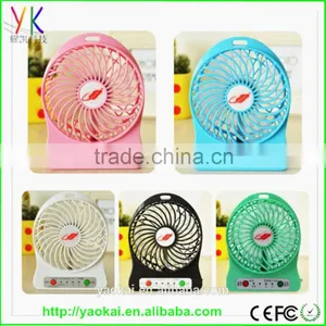 3 Speed Promotion Portable USB Mini Fan Handheld Cooler Cooling Fan Rechargeable Battery thumbnail-1