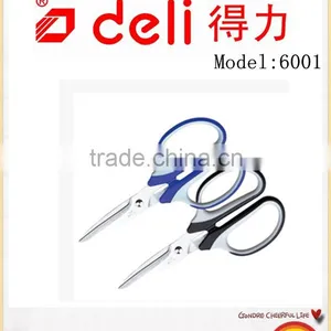 Deli Stainless Steel Big Scissors for Office Supply Model 6001 Blue thumbnail-4