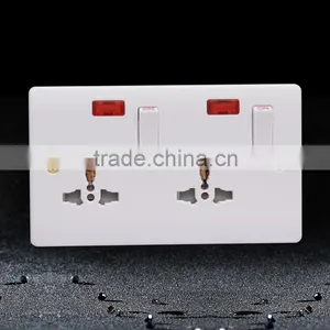 Factory Price Double 10A 3 Pin Wall Socket thumbnail-4