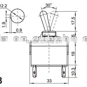 6A Miniature Toggle Switch/ MICRO TOGGLE SWITCHES,single Switch thumbnail-3