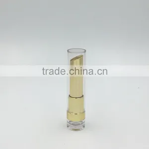 Glossy Cylinder Liquid Empty Lipstick Tube Gold Lipstick Tube thumbnail-1