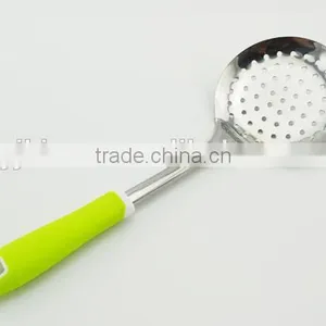 Cooking Gadget Stainless Steel Strainer With Soft Plastic Handle thumbnail-1