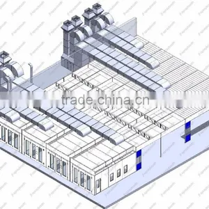JF Car Spray Booth Preparation Station Prep Station Spray Booth Painting Line thumbnail-1