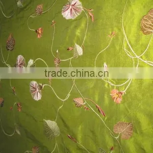 HOT SELLING EMBRODARY SILK FABRIC thumbnail-1