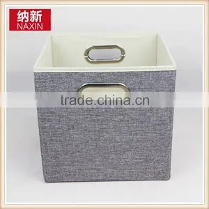 Linen Type Cloth Storage Box Without Lid thumbnail-1