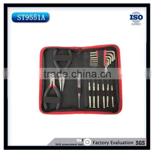 18pcs 4.5'' Plier and Hex Key Set and Precision Screwdriver Set thumbnail-1
