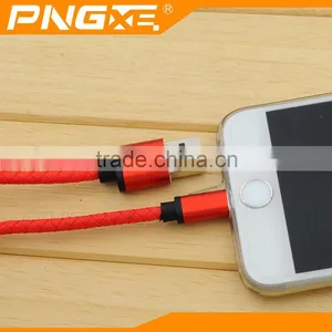 Professional Cable Companies High Quality Leather Micro Usb Data Cable for Iphone 6 6s 6plus thumbnail-3