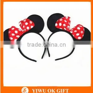 Minnie Mouse Headband Cute Mickey Costume Dress-Up Ears Headband For Sale thumbnail-2
