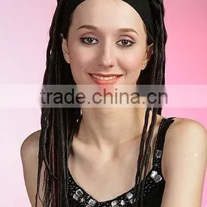 Football Fans Wigs, Dreadlock 3/4 Wigs Hair Pieces thumbnail-3