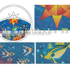 Swimming Pool Fish Pattern Mosaic thumbnail-1