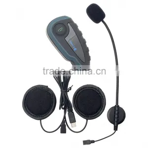 V8 BT Interphone With Remote Controller FM NFC 5 Riders Bluetooth Motorcycle Intercom 1200M Intercomunicador V8 Motos thumbnail-1