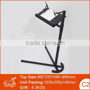 Portable Design Adjustable Computer Bed Desk Portable Study Table Black White Color Adjust Height 80CM thumbnail-1