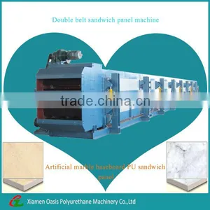 Excellent Quality PU Foam Marble Composite Tile/artificial Marble Baseboard Production Line. thumbnail-1