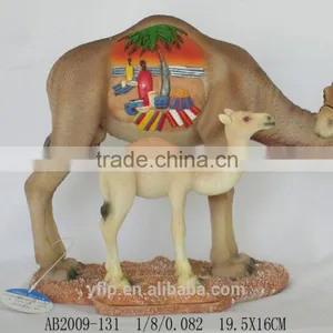 High Quality Polyresin Tourist Souvenirs, Camel Statue With Arabic Style Figure thumbnail-1