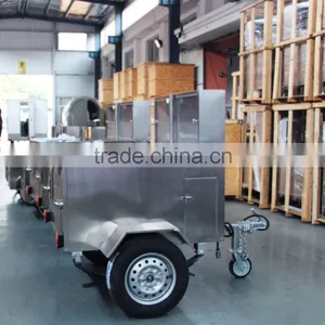 304 Stainless Steel Mobile Hot Dog Cart for Sale thumbnail-1