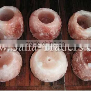 Salt Light / Salt Candle Holder / Himalayan Salt / Rock Salt / Natural Salt Tea Light / Crystal Salt Tea Light thumbnail-2