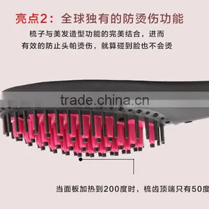 New Hot Electric Straightening Hair Brush Coloring Brush Comb AU EU UK USA PLUG thumbnail-1