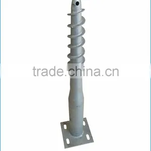 Hot Dip Galvanized Carbon Steel Ground Pile for Fence or Gates thumbnail-3