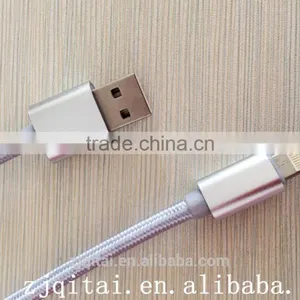 Nylon Braided Micro USB Cable Charge Data Cables Retractable Usb Cable thumbnail-3