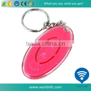 Waterproof RFID 125khz Keychain With PC Material With Hitag 1 Chip thumbnail-1