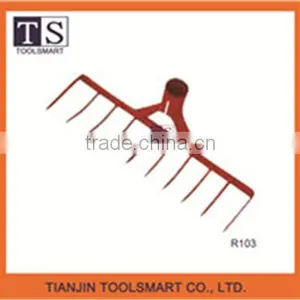 Good Quality Red Push Concrete Rake thumbnail-1