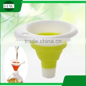 Kitchen Accessories Eco Multipurpose Mini Portable Hanging Silicone Collapsible Hopper Funnel thumbnail-3