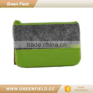 Green Field Felt Fabric Bag Coin Purse thumbnail-2