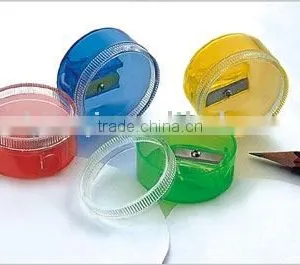 Round Kids Pencil Sharpener, Plastic Pencil Sharpener thumbnail-1